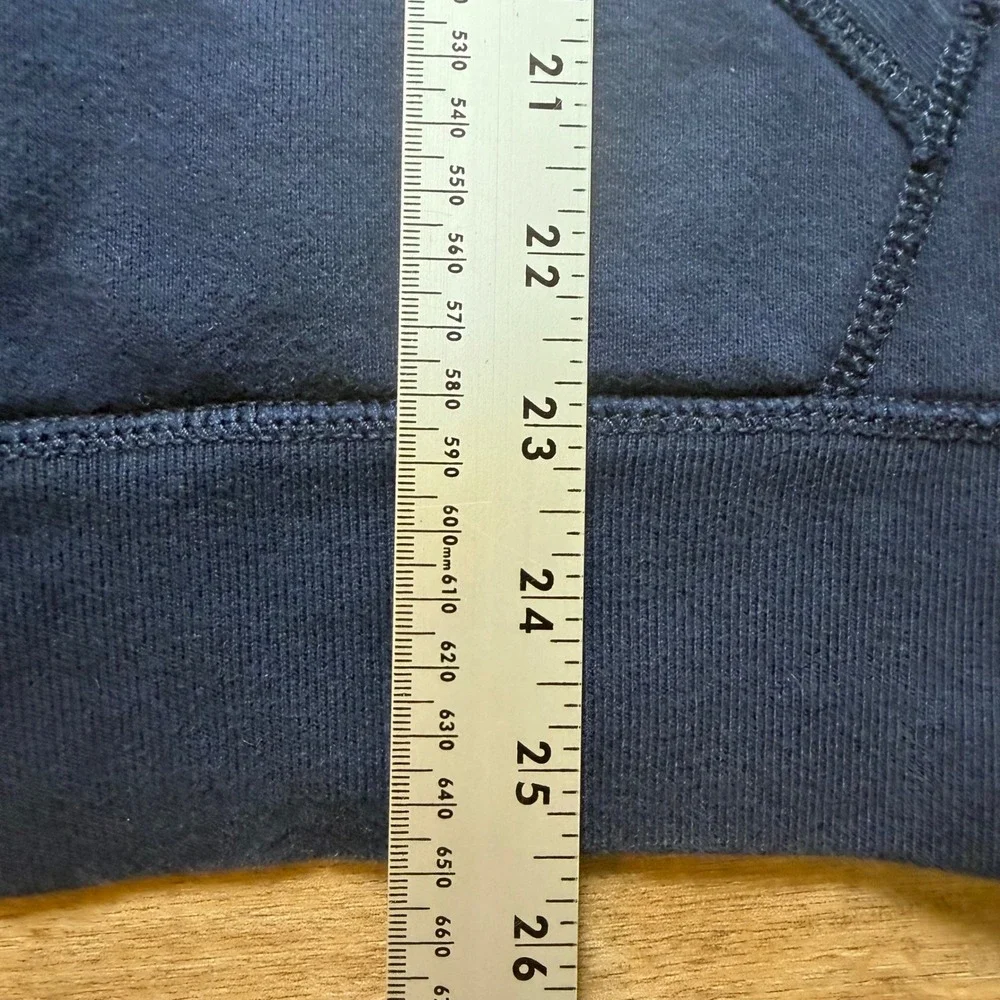 Polo Ralph Lauren Hoodie Mens Large Navy Blue Yellow Pony Full Zip Sweatshirt